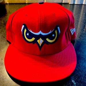 Minor League Baseball Hat by New Era with owl eyes.